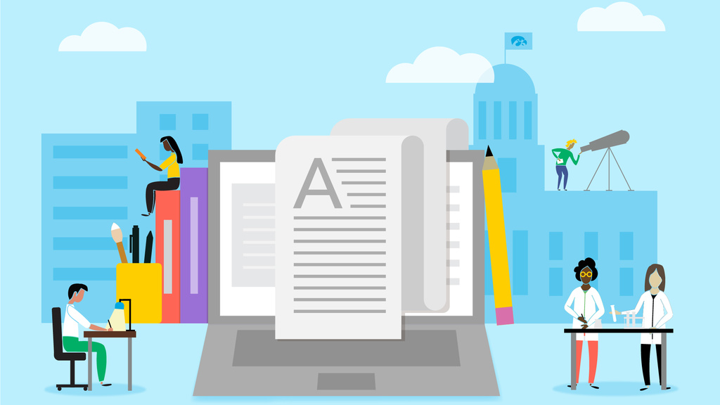 Writing illustration