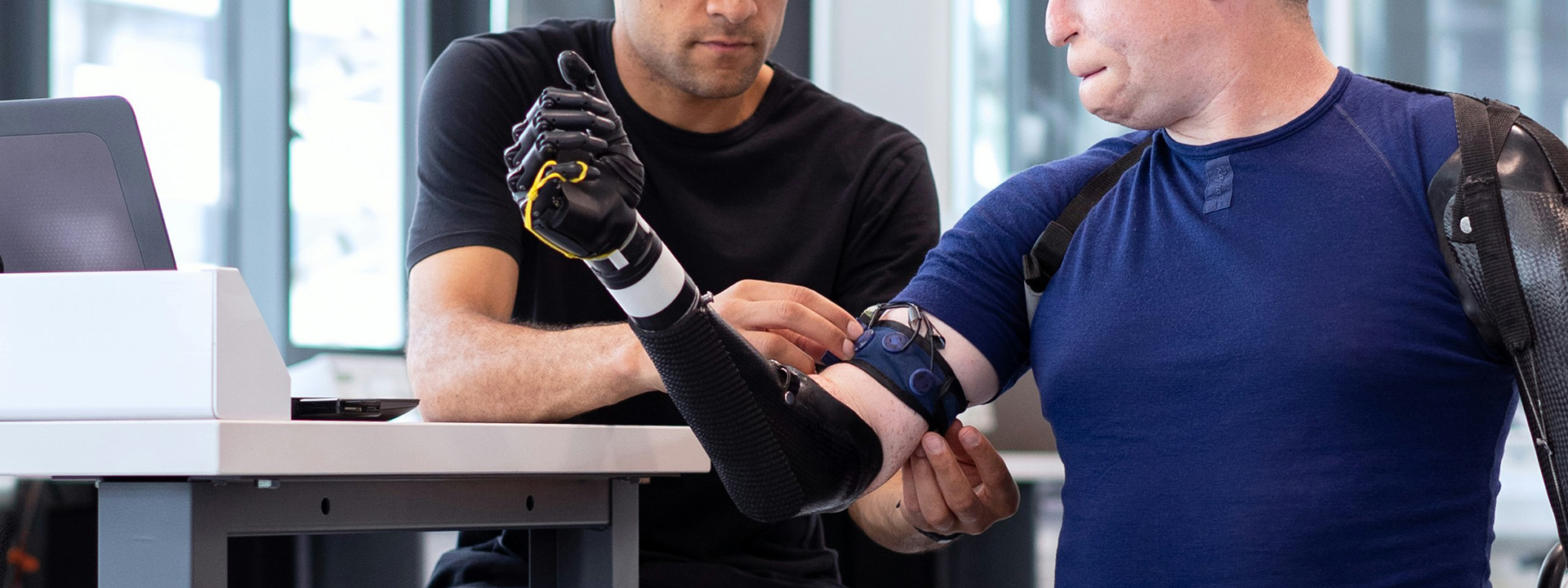 working with a prosthetic arm