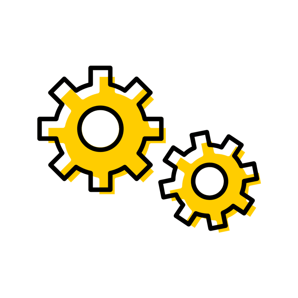 gear icons