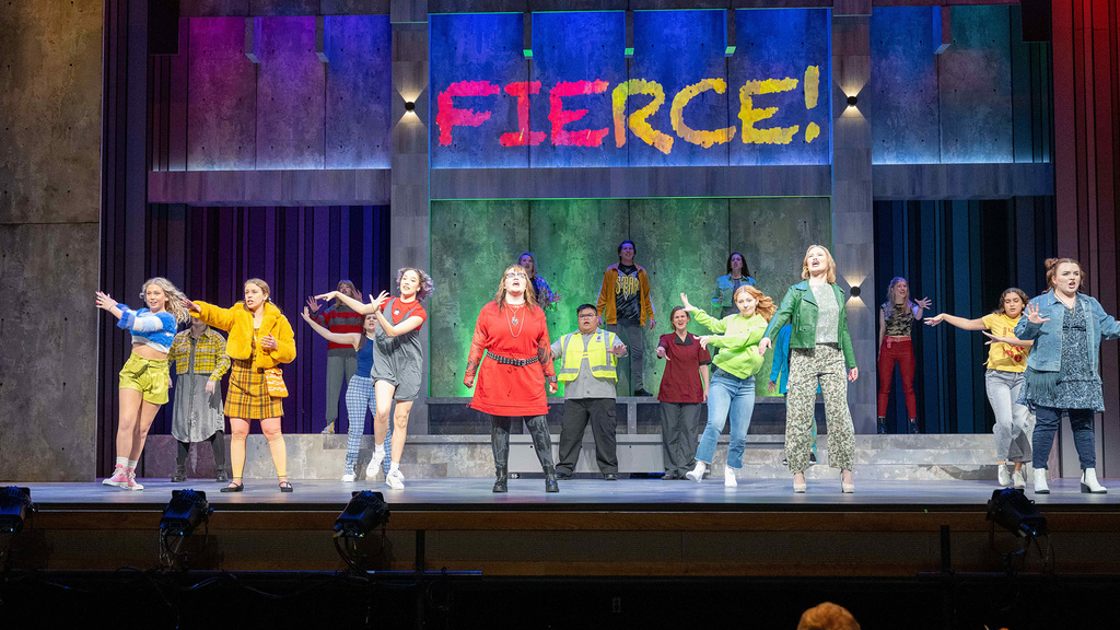 performers on stage