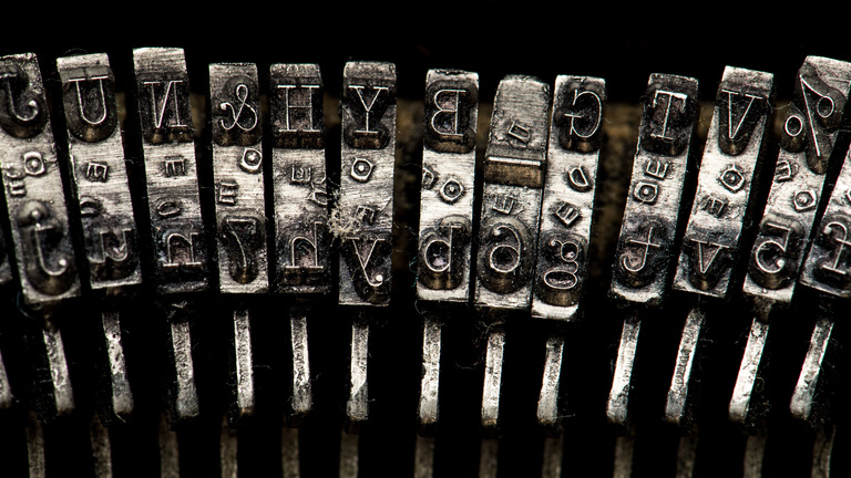 Typewriter keys